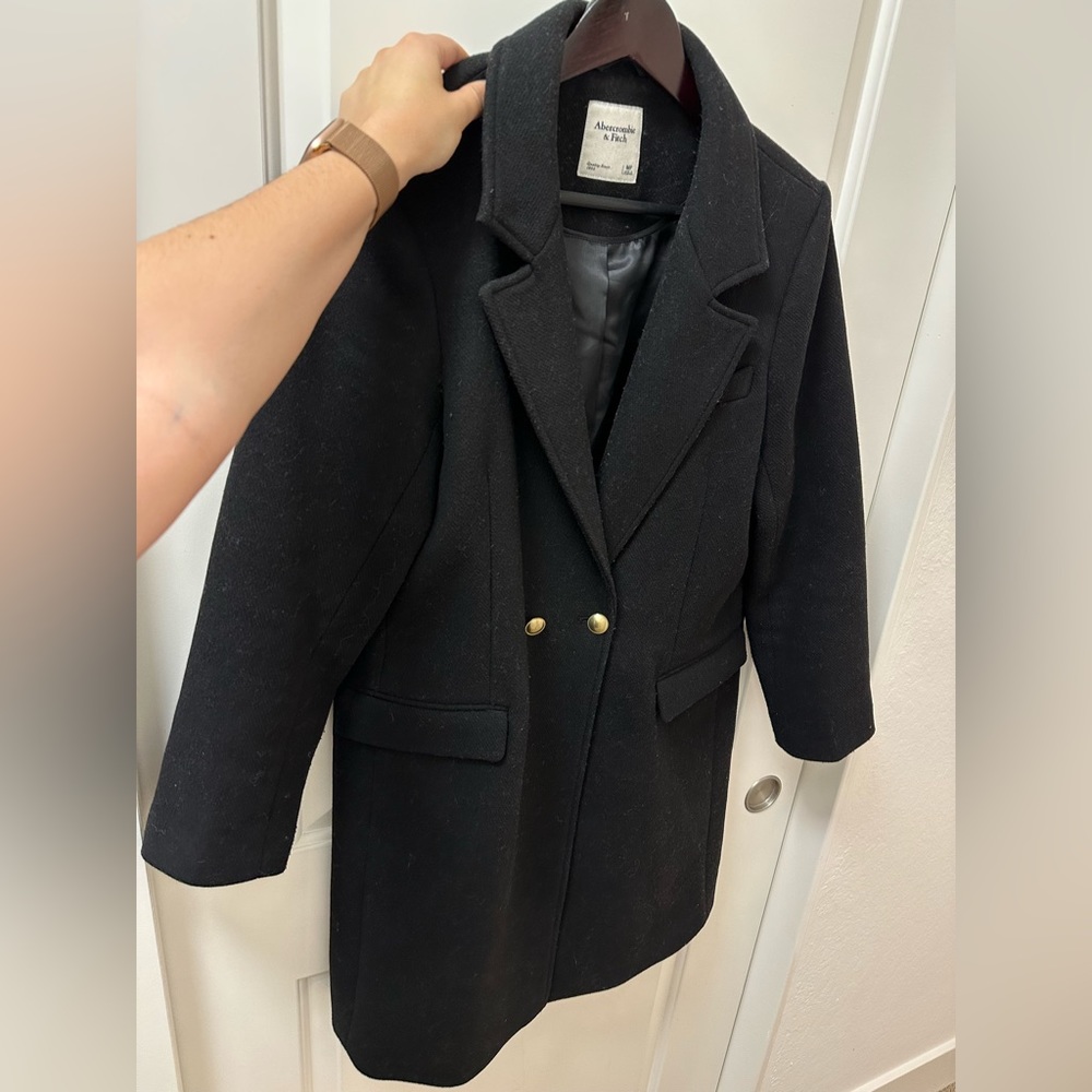 Abercrombie Double Breasted Dad Wool Coat